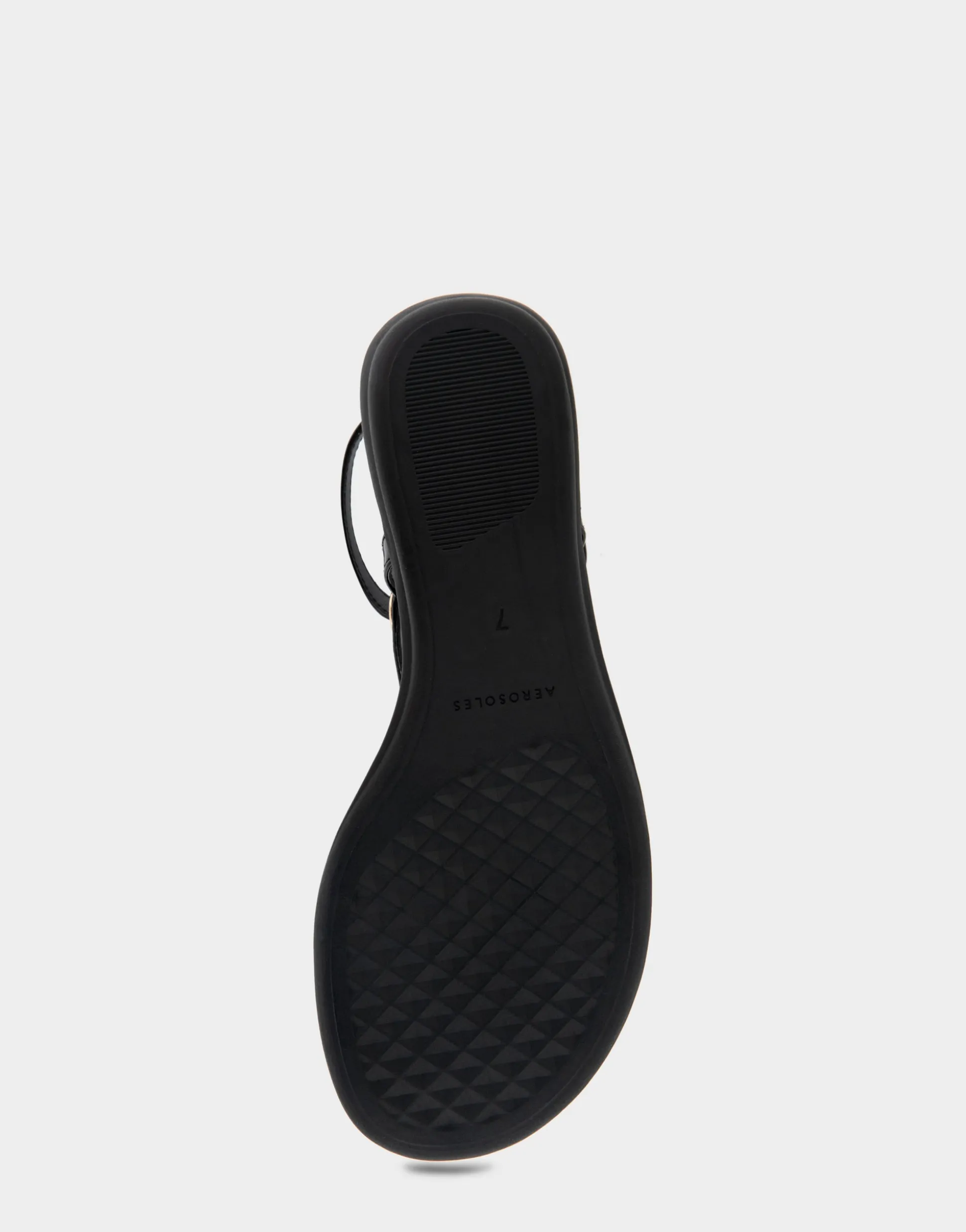 Comfortable Women's Back Strap Thong Sandal in Black Snake Patent Faux Leather