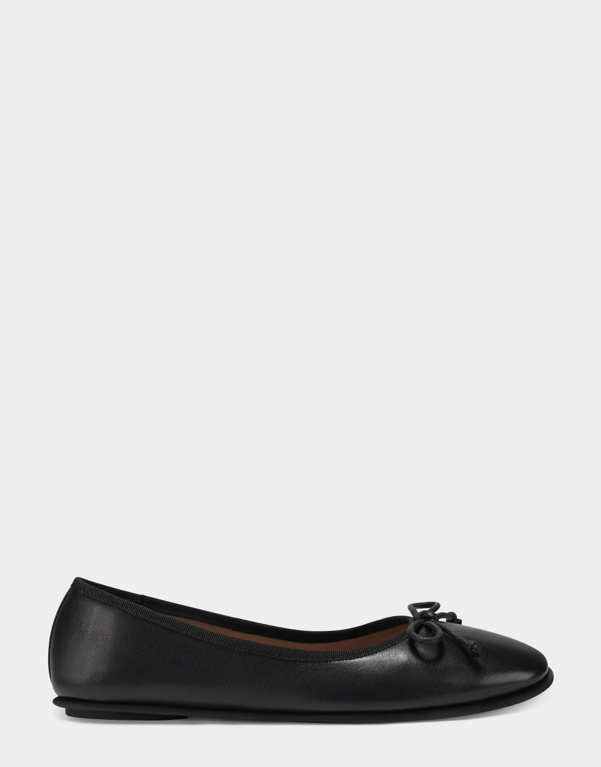Comfortable Women's Ballet Flat in Black Genuine Leather