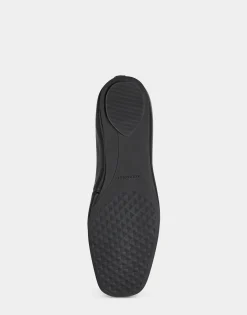 Comfortable Women's Ballet Flat in Black Genuine Leather