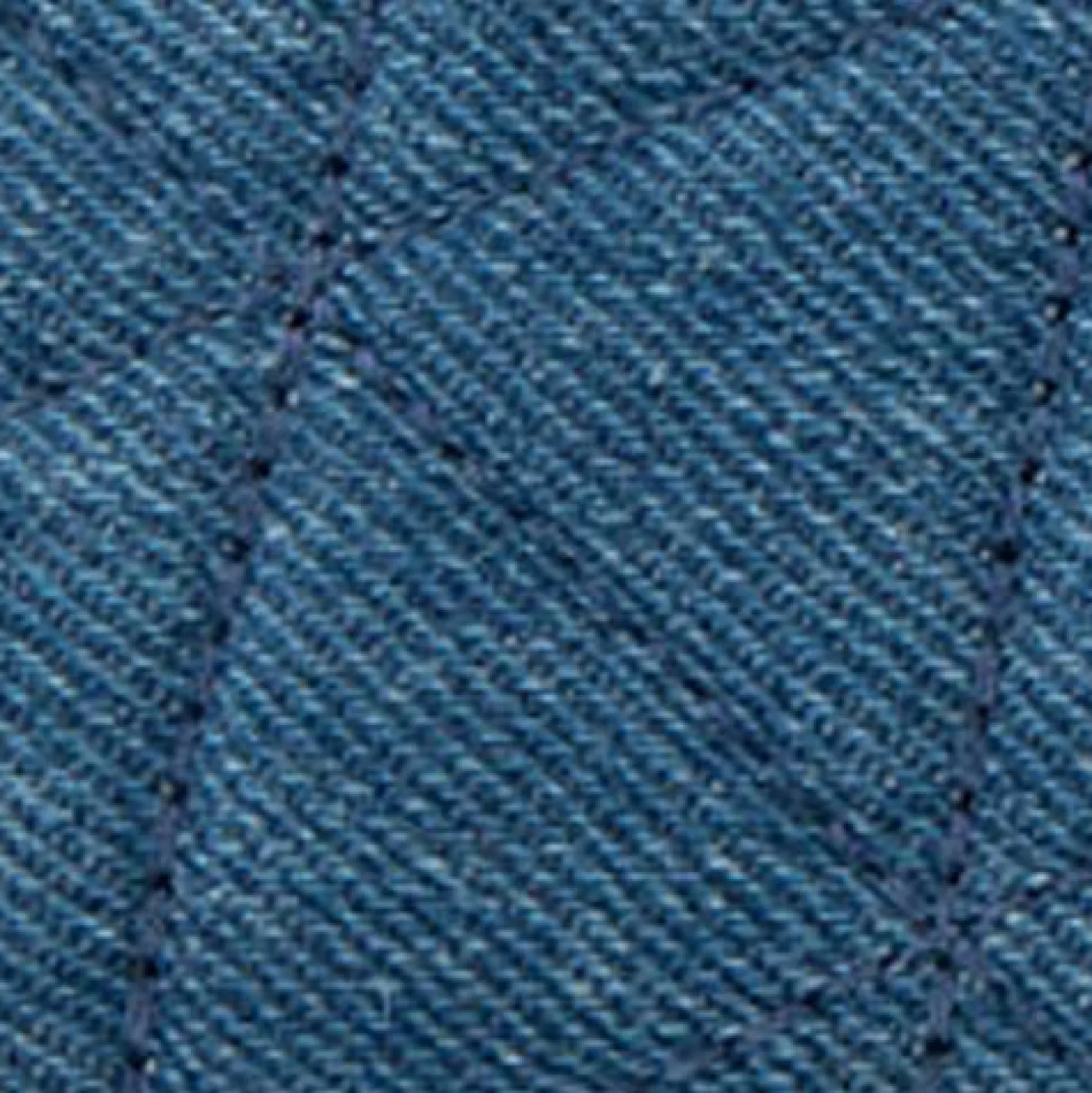Comfortable Women's Ballet Flat in Denim Quilted Fabric Quilted Denim Fabric
