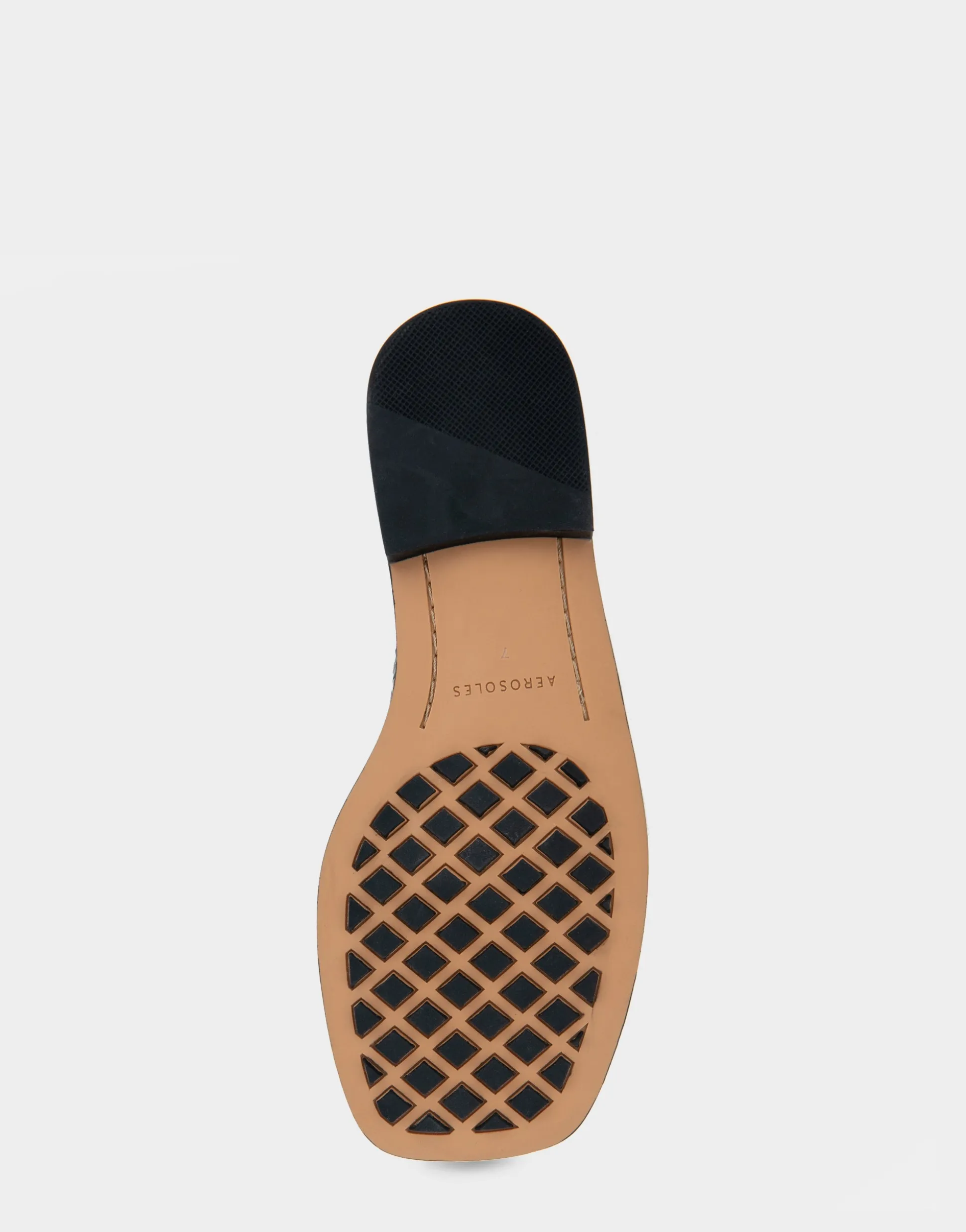 Comfortable Women's Braided Double Strap Flat Sandal in Black Leather