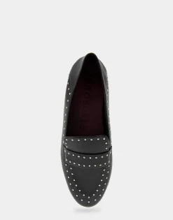 Comfortable Women's Convertible Loafer in Black Genuine Leather