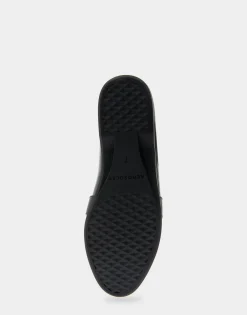 Comfortable Women's Convertible Loafer in Black Genuine Leather