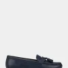 Comfortable Women's Loafer in Blue Faux Leather
