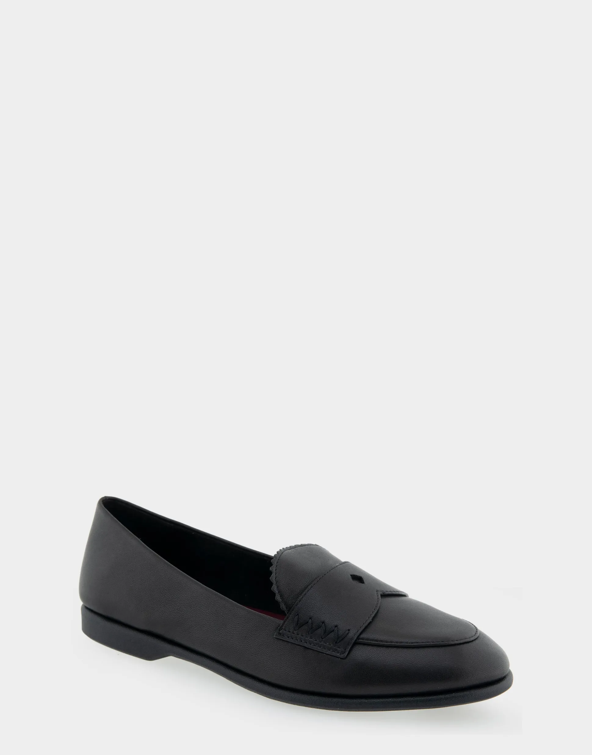 Comfortable Women's Loafer in Black Genuine Leather