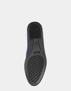 Comfortable Women's Loafer in Navy Faux Leather