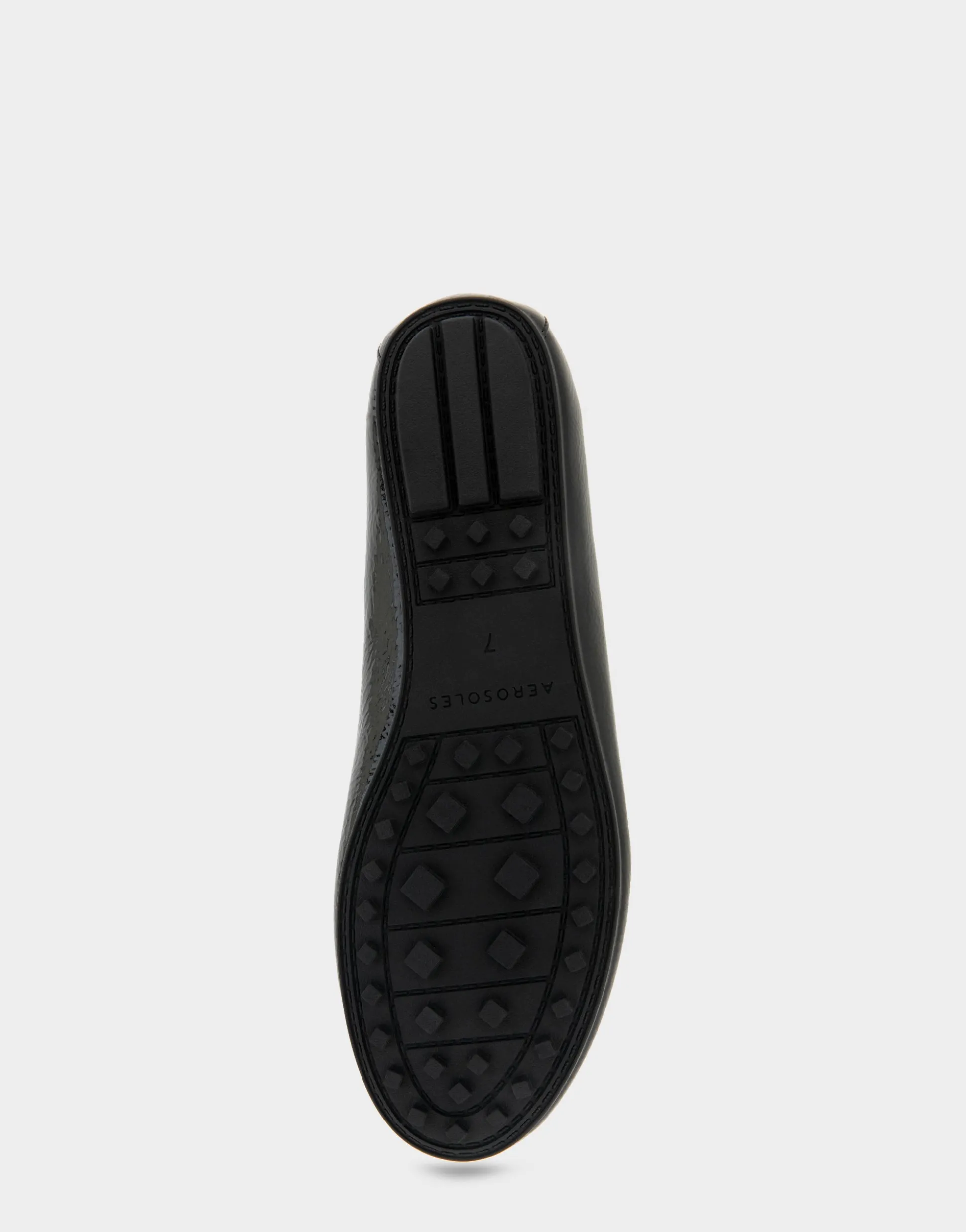 Comfortable Women's Ornamented Loafer in Black Crinkled Patent Faux Leather Patent Faux Leather