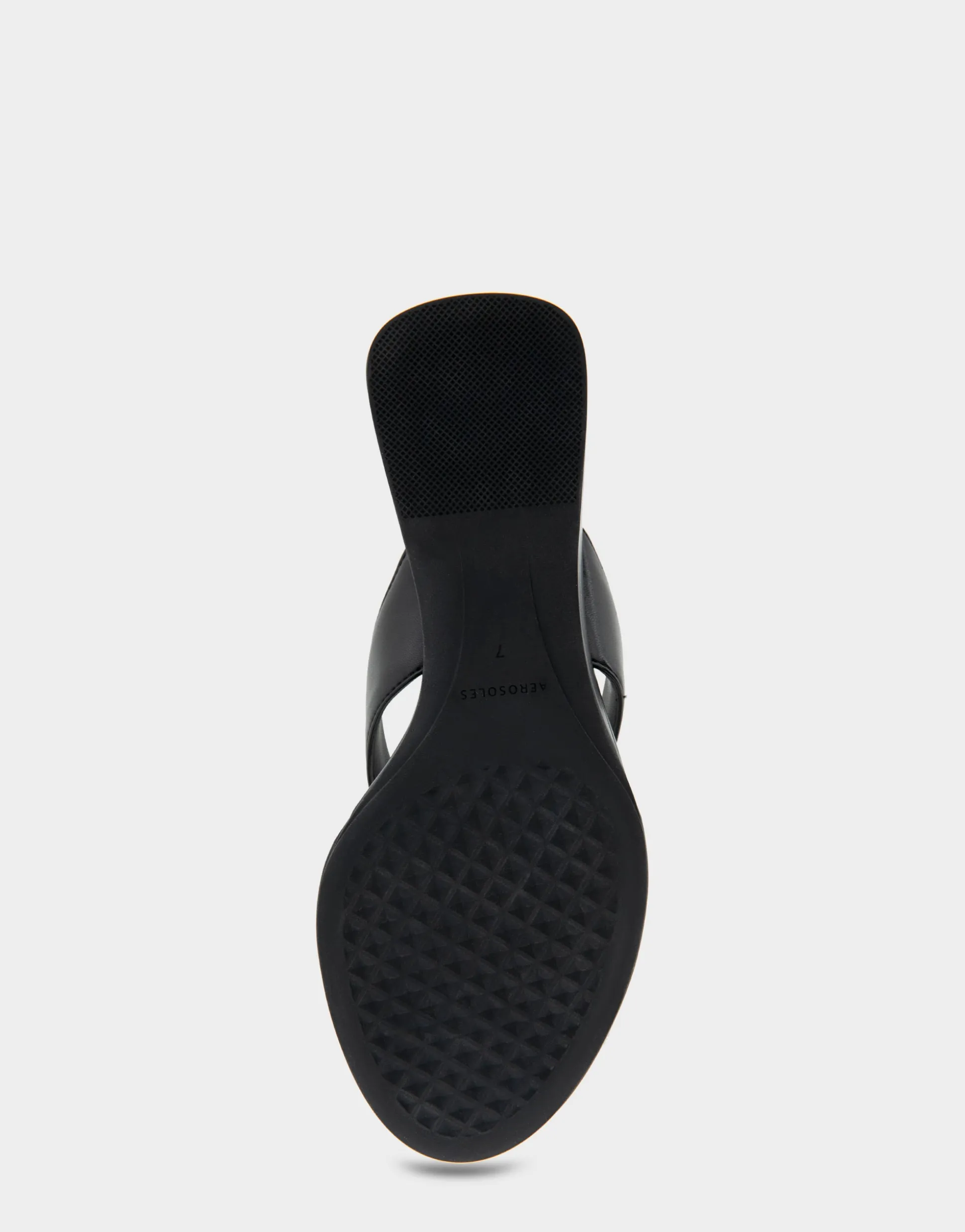 Comfortable Women's Wedge Thong Sandal in Black Allover Faux Leather